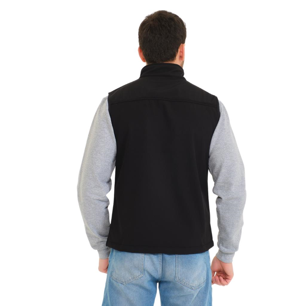 Şensel, Softshell Yelek, Siyah 118E2250 Su İtici,Rüzgar Geçirmez