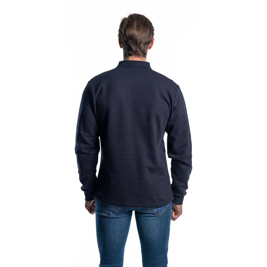Şensel, Sweatshirt, Lacivert, Polo Yaka -107E5300- Pamuklu