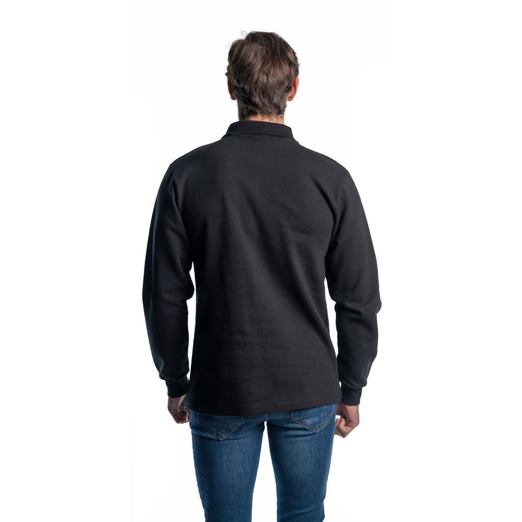 Şensel, Sweatshirt, Siyah, Polo Yaka -107E5350- Pamuklu, Kışlık