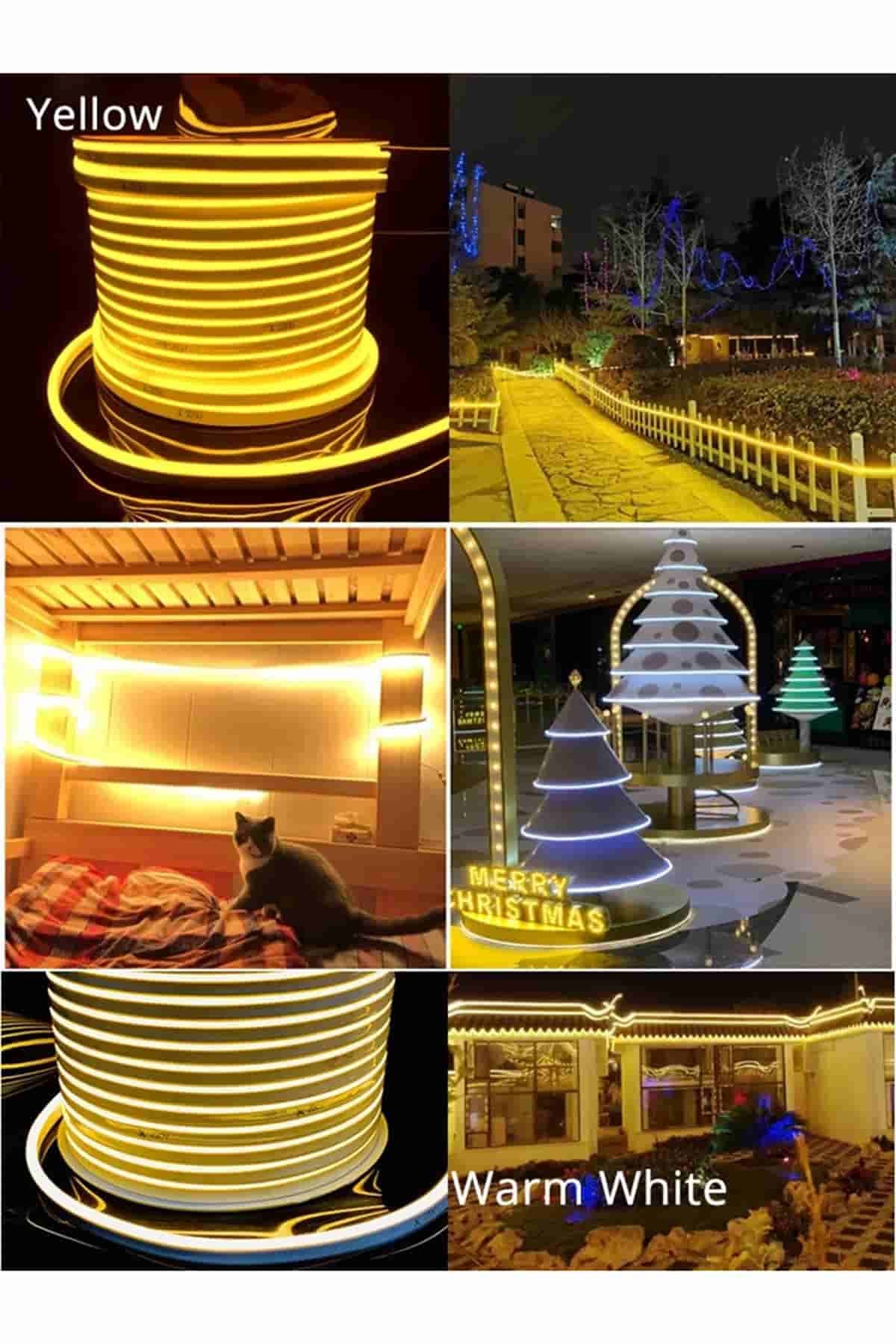 25 METRE 220 V DIŞ MEKAN AMBER NEON HORTUM LED CT 4554