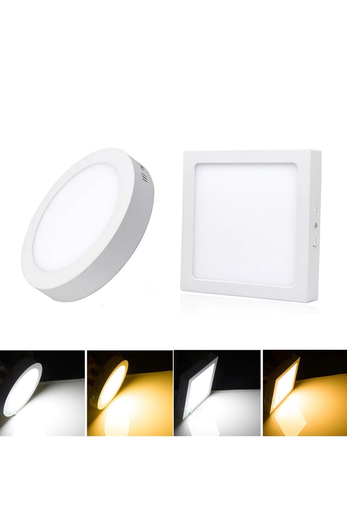 25 W BEYAZ IŞIK KARE BEYAZ KASA SIVA ÜSTÜ LED PANEL CT 5272