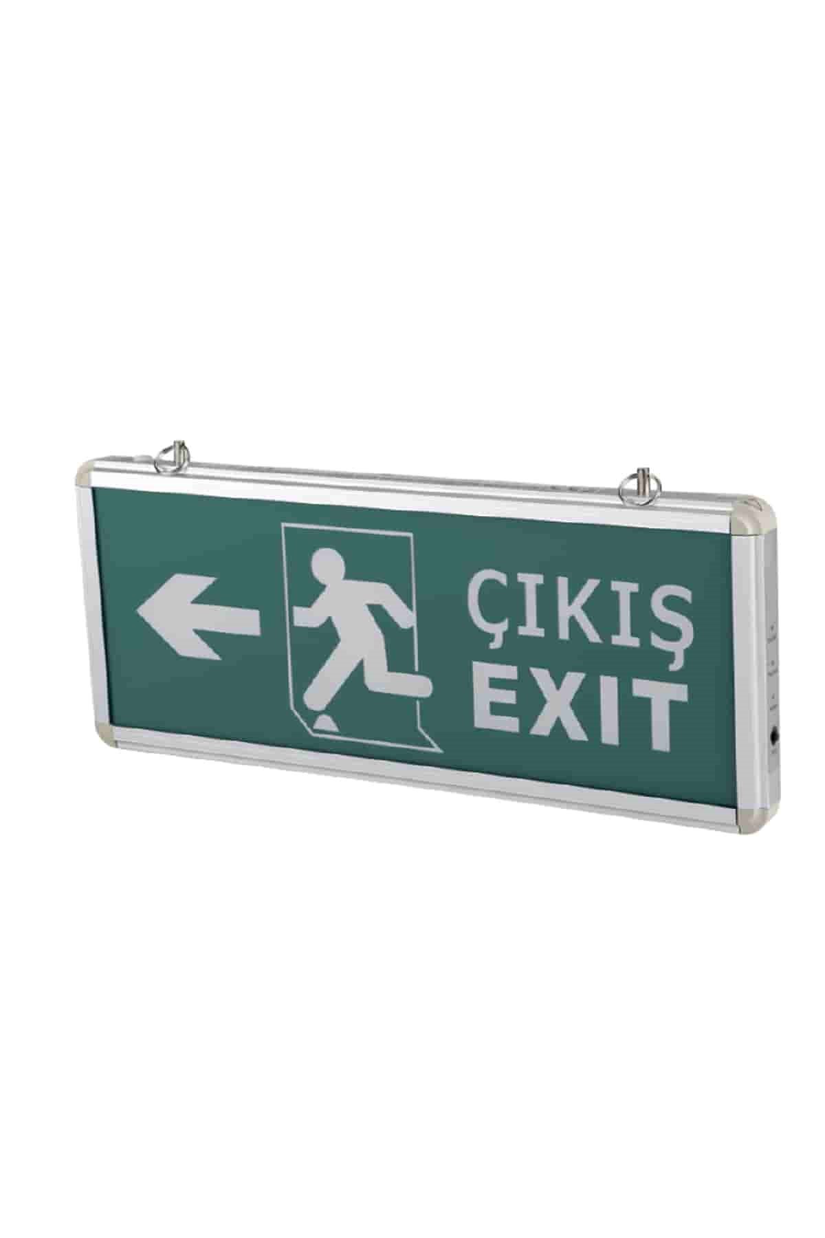 3W EXIT ÇIKIŞ ARMATÜRÜ LEDLİ 3 SAAT AKÜLÜ