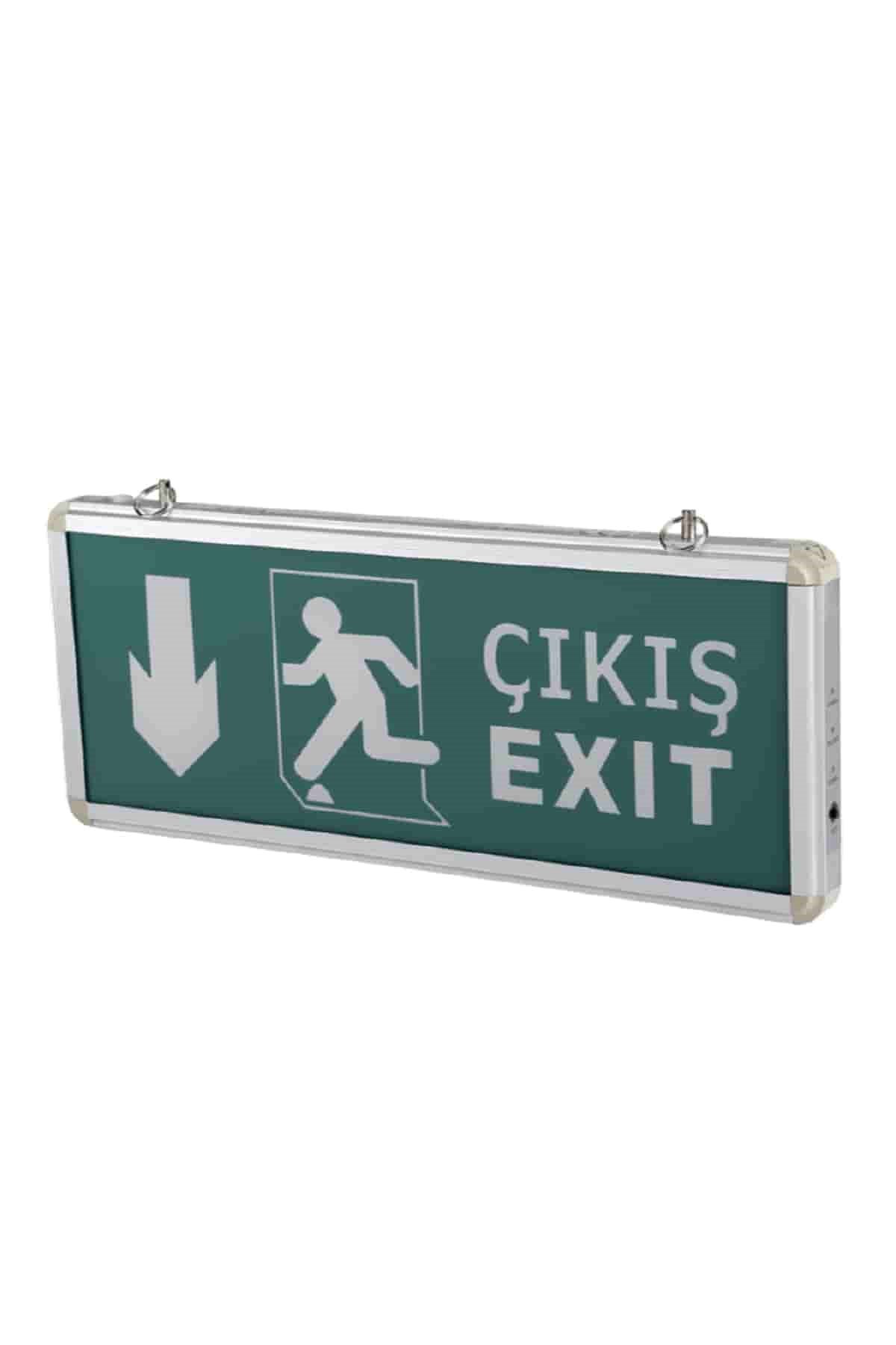3W EXIT ÇIKIŞ ARMATÜRÜ LEDLİ 3 SAAT AKÜLÜ