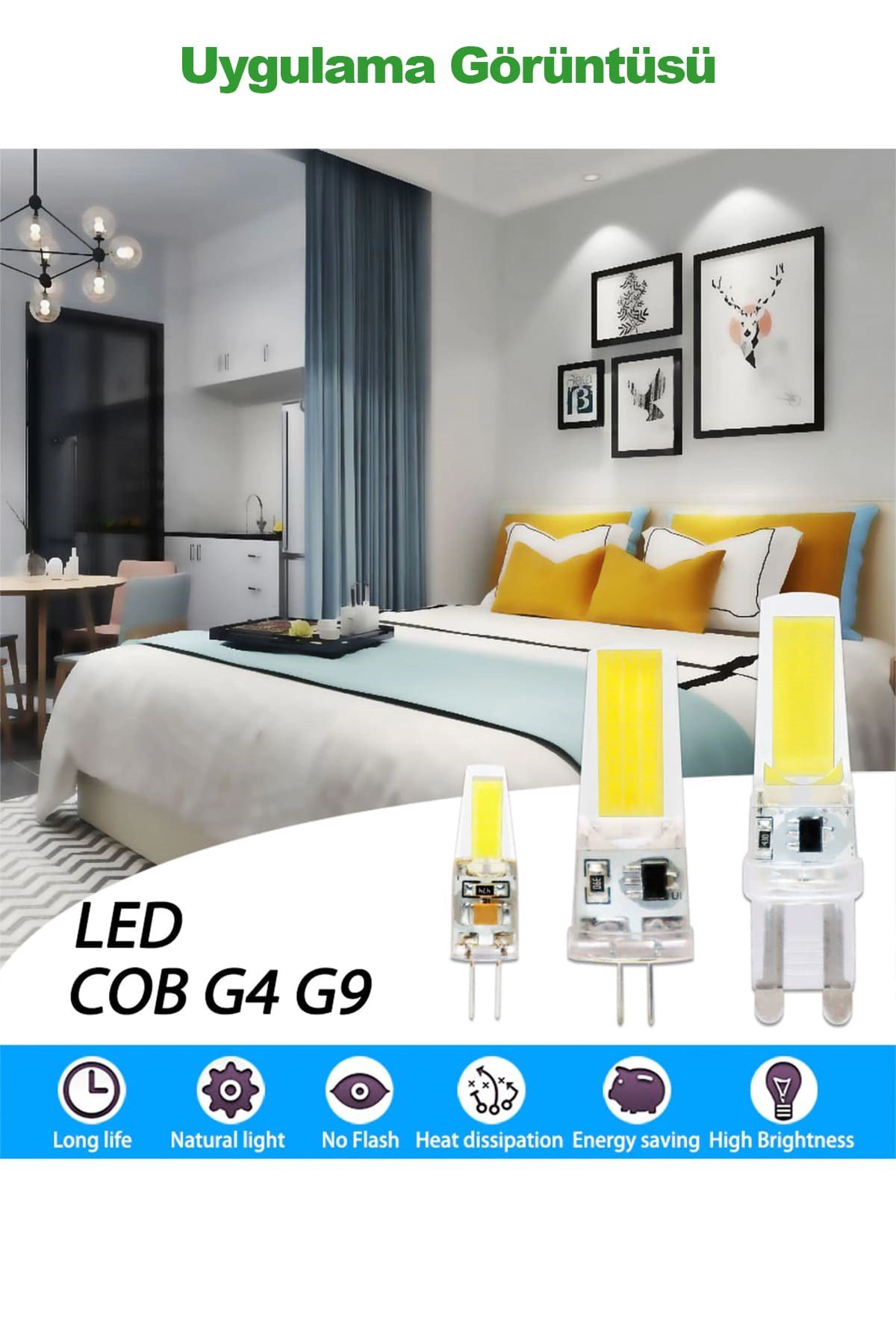4 W GÜNIŞIĞI GENİŞ AÇI 12 V LED KAPSÜL AMPUL CT 4252