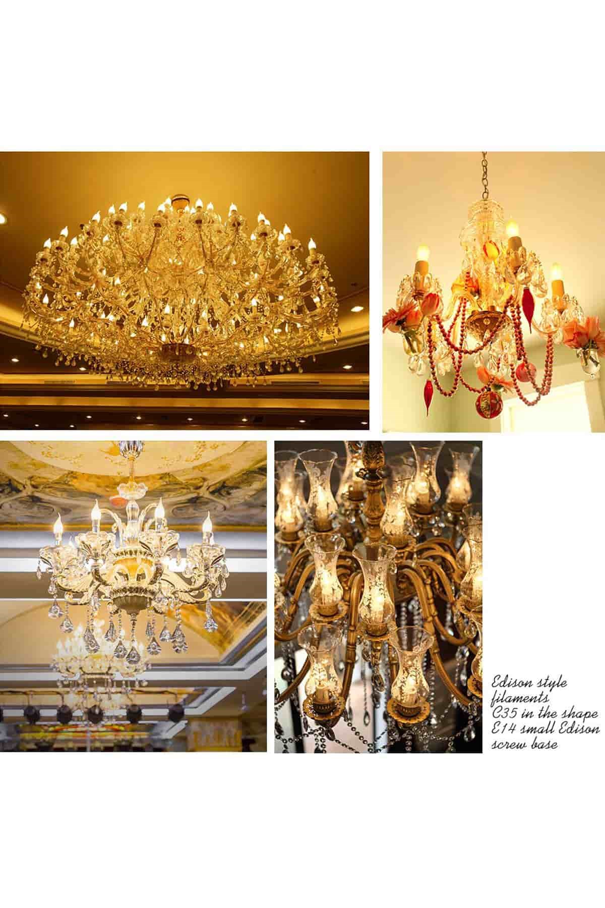 4W AMBER RUSTİK LED KIVRIK BUJI AMPUL E14 2700K CT 4281