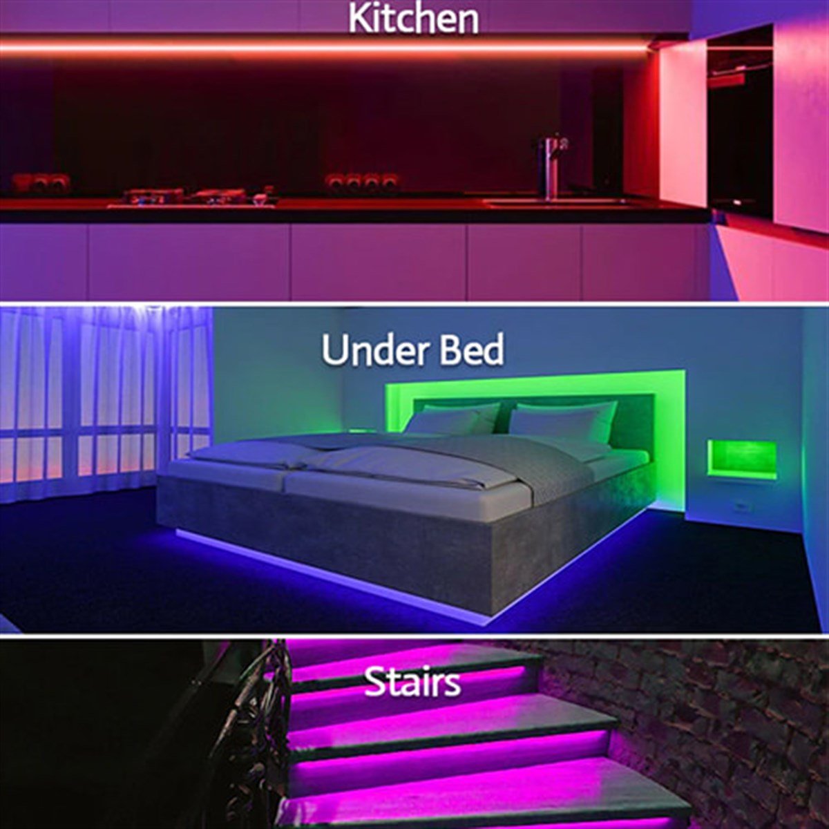 5 METRE 10 ÇİP YEŞİL ŞERİT LED DIŞ MEKAN CT 4490