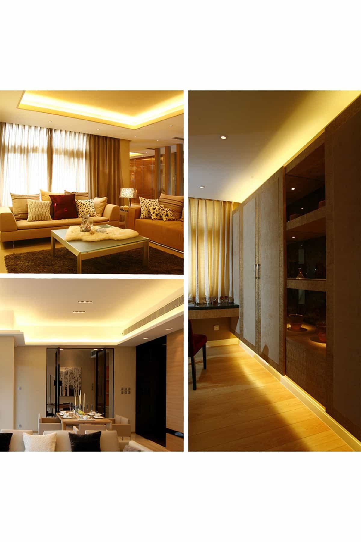 5 METRE GÜNIŞIĞI GOLD ŞERİT LED İÇ MEKAN YÜKSEK LÜMEN CT 4537