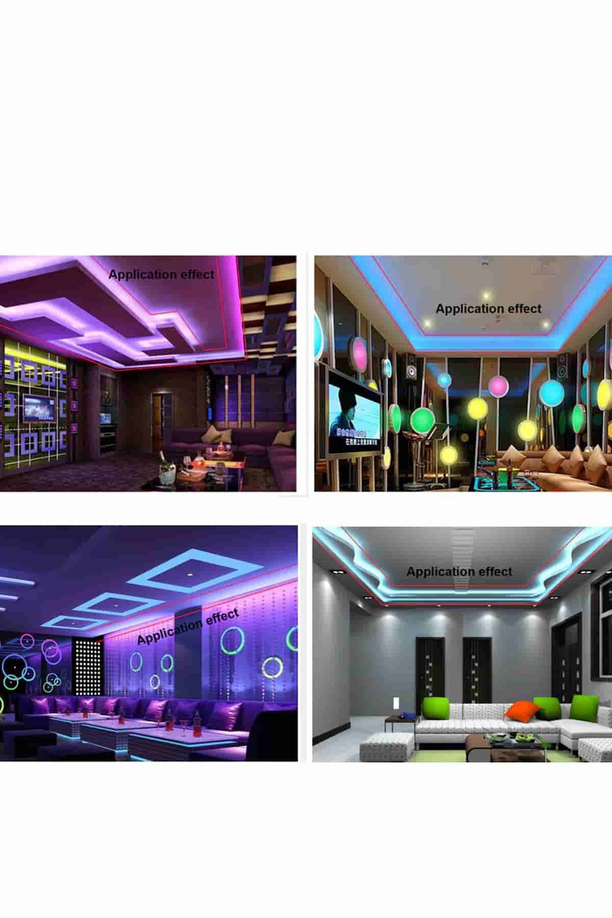 5 METRE ÜÇ ÇİP RGB ŞERİT LED İÇ MEKAN CT 4545