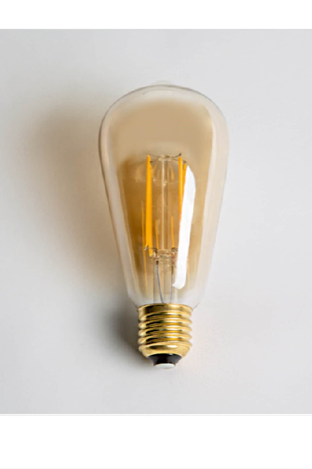 6W RUSTİK LED AMPUL (E27)(AMBER)