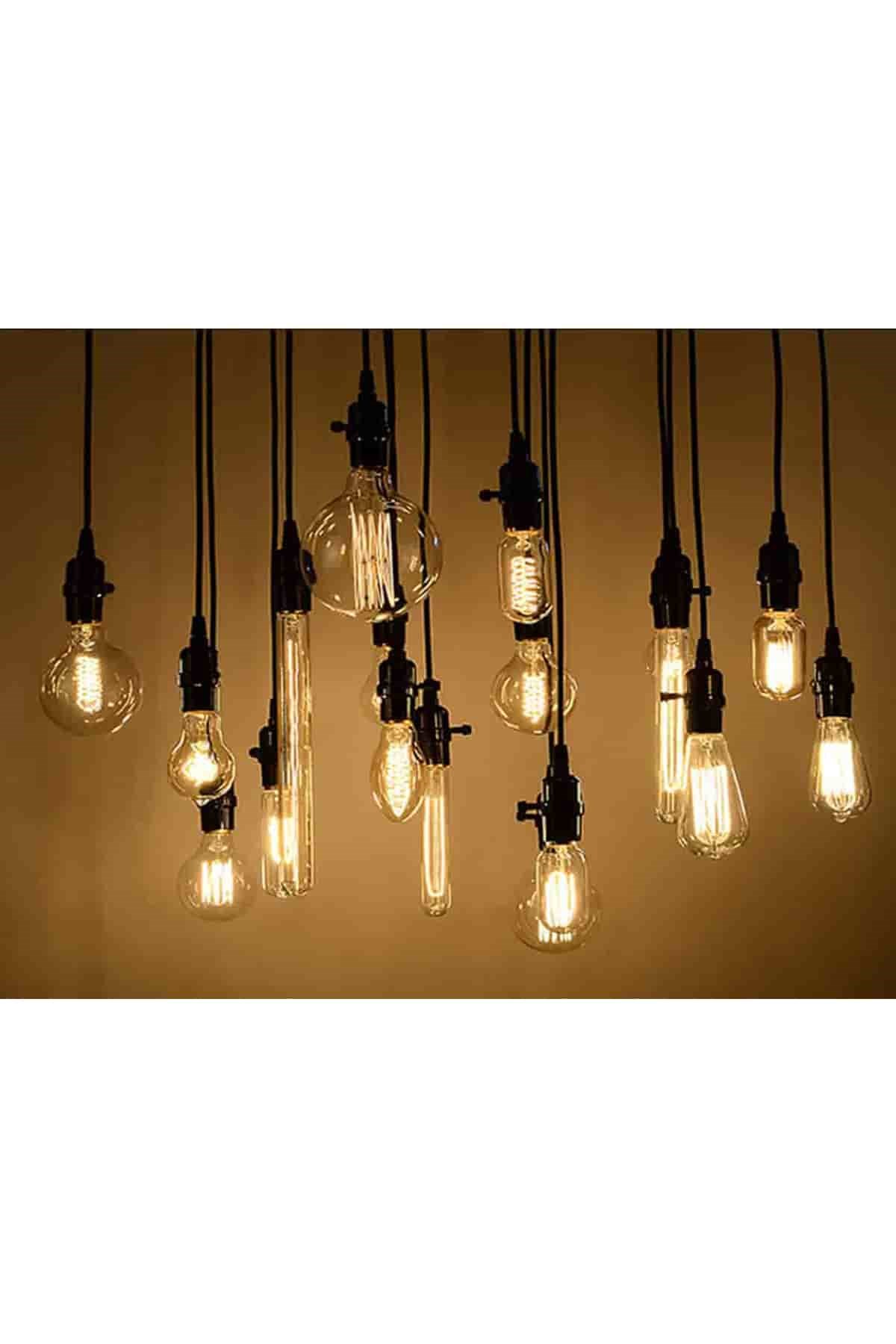 8W EDİSON  LED AMPUL (ST-64)(GÜNIŞIĞI) 3200K UZUN FİLAMENT CT 4353