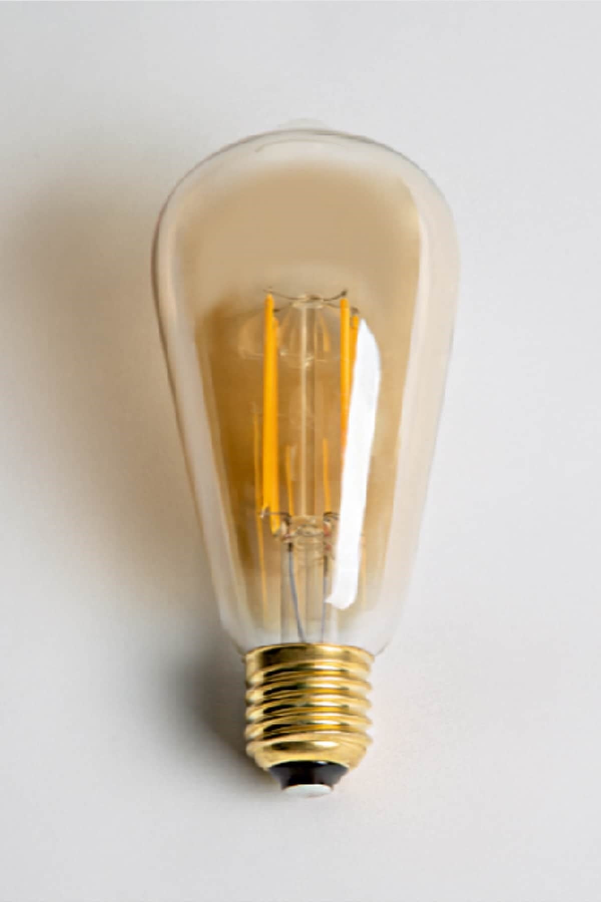 8W RUSTİK LED AMPUL (ST-64) (AMBER )