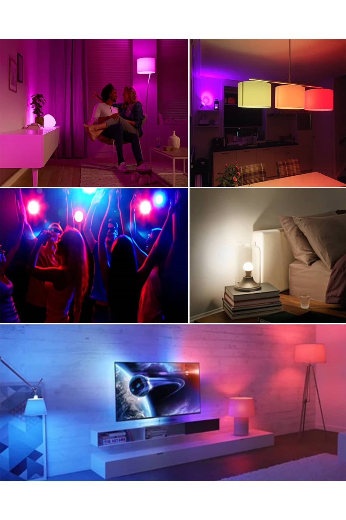 9W RGB AMPUL (UZAKTAN KUMANDALI)(GÜNIŞIĞI) CT 4058