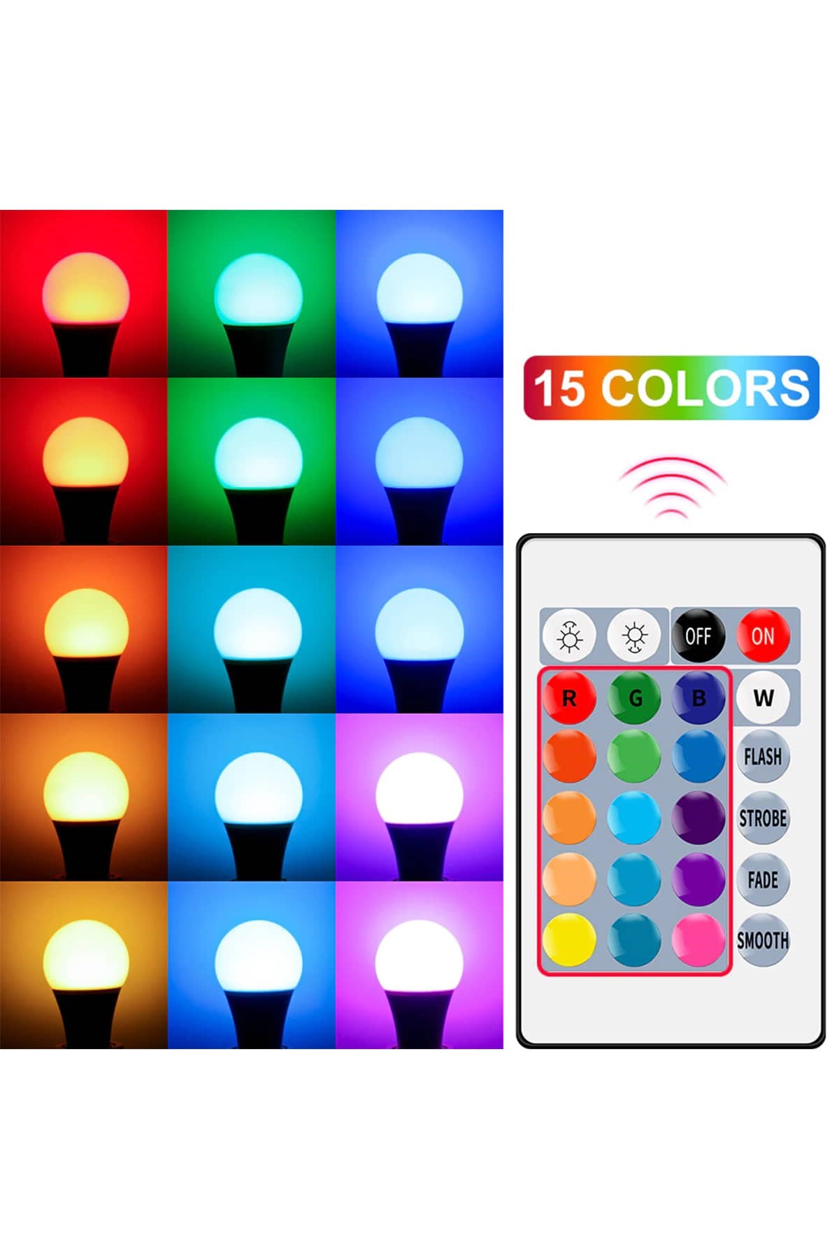 9W RGB AMPUL (UZAKTAN KUMANDALI)(GÜNIŞIĞI) CT 4058