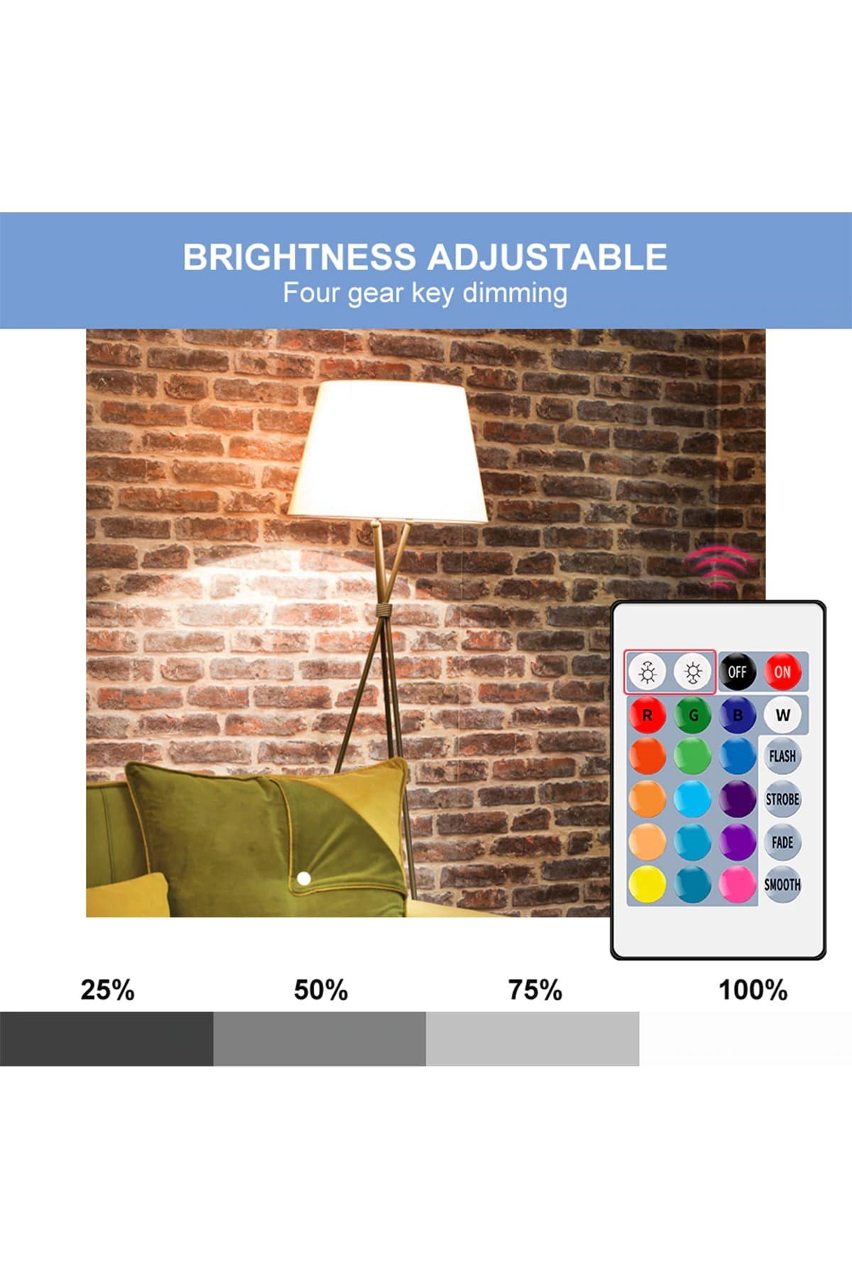 9W RGB AMPUL (UZAKTAN KUMANDALI)(GÜNIŞIĞI) CT 4058