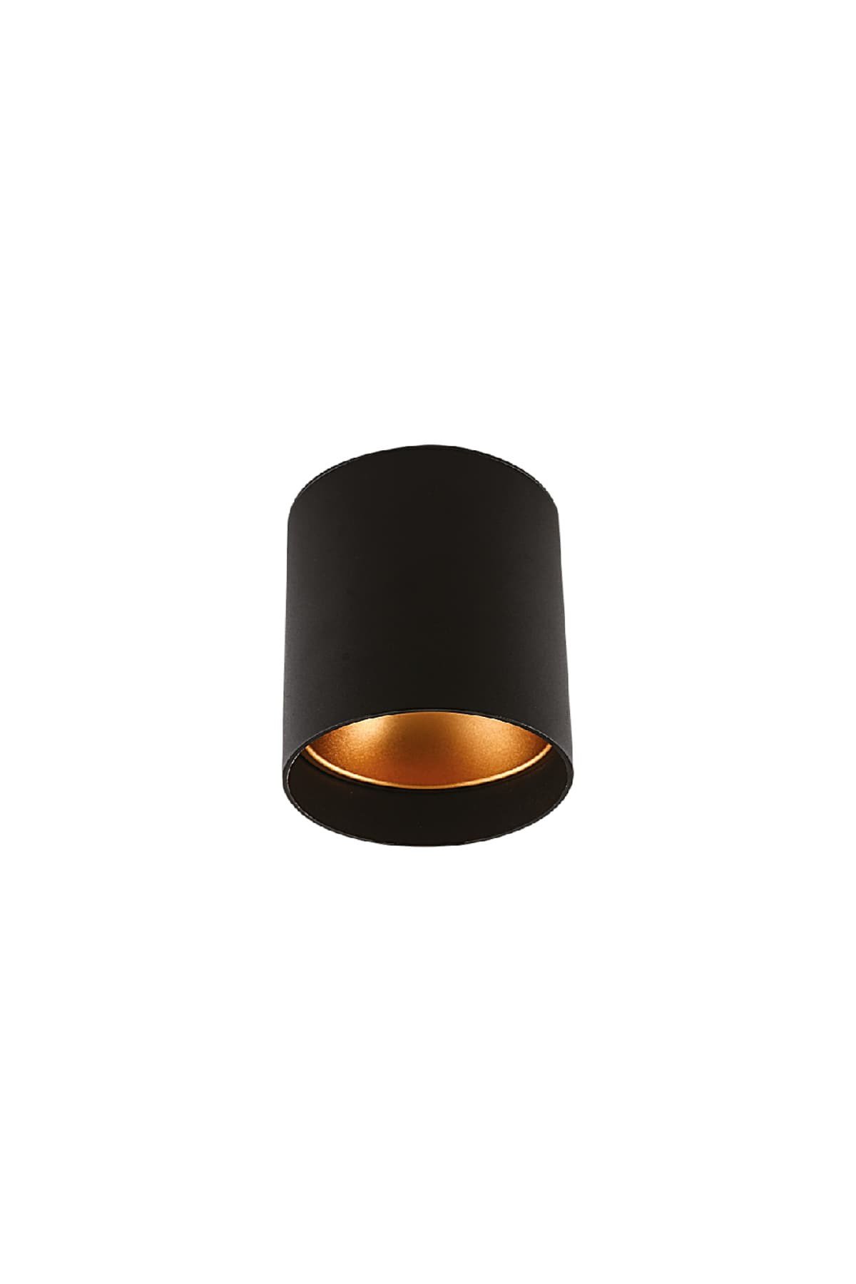 CT 5421 FOÇA SIVA ÜSTÜ ARMATÜR  (GU-10 DUY ) (SİYAH+GOLD)