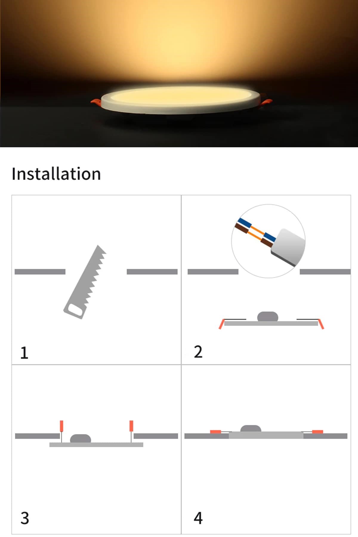 CT 5645 6W PLUS LED PANEL ARMATÜR GÜNIŞIĞI 3200K