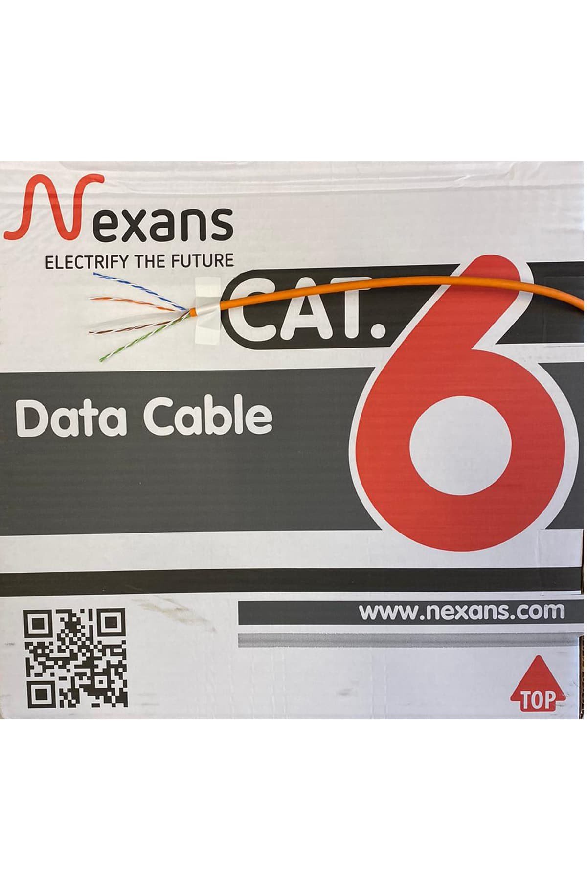 Nexans Cat 6 U  UTP 4 Çift 305 M 23 AWG Halojen Free HF Ethernet İnternet Kablosu | Aydınlatmacım|Zayıf Akım Kabloları|NEXANS|NXNS-305