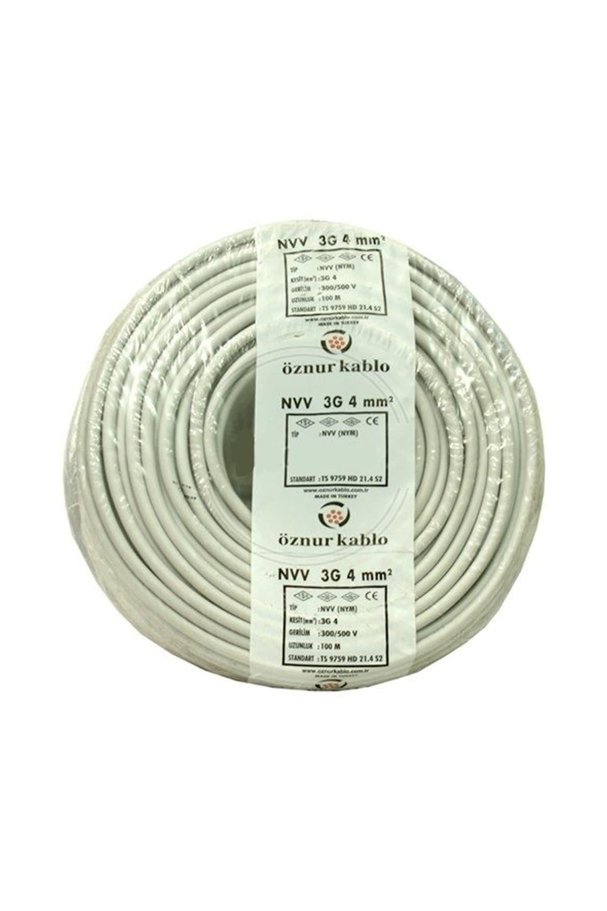 Öznur 3*4 Mm Antigron Elektrik Kablosu 100 Metre |Aydınlatmacım|Elektrik Kabloları|ÖZNUR|CKR-K059