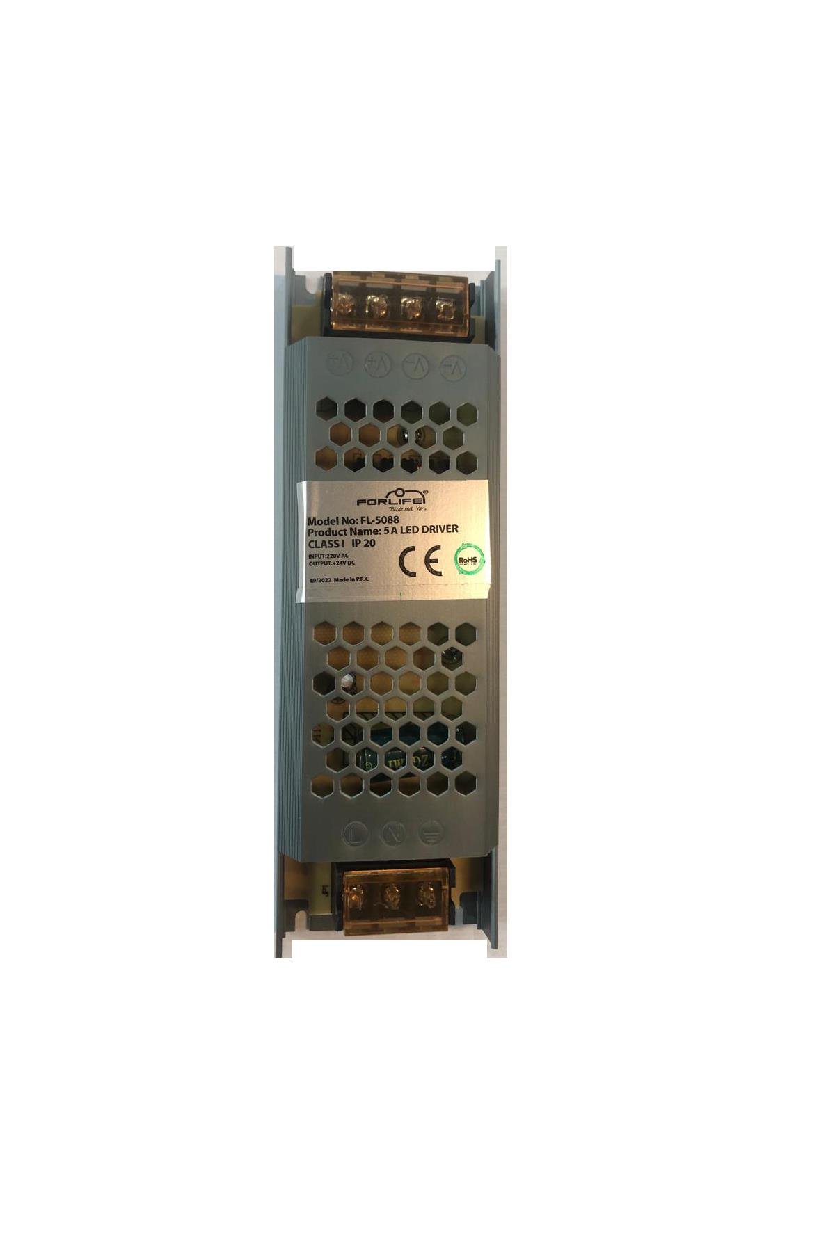 Uygun Fiyatlı Forlife 5A 24V 120 W Led Trafosu , 24 Volt Led Driver Fl 5088 | Aydınlatmacım|Şerit Ledler ve Trafoları|FORLİFE|FL-5088