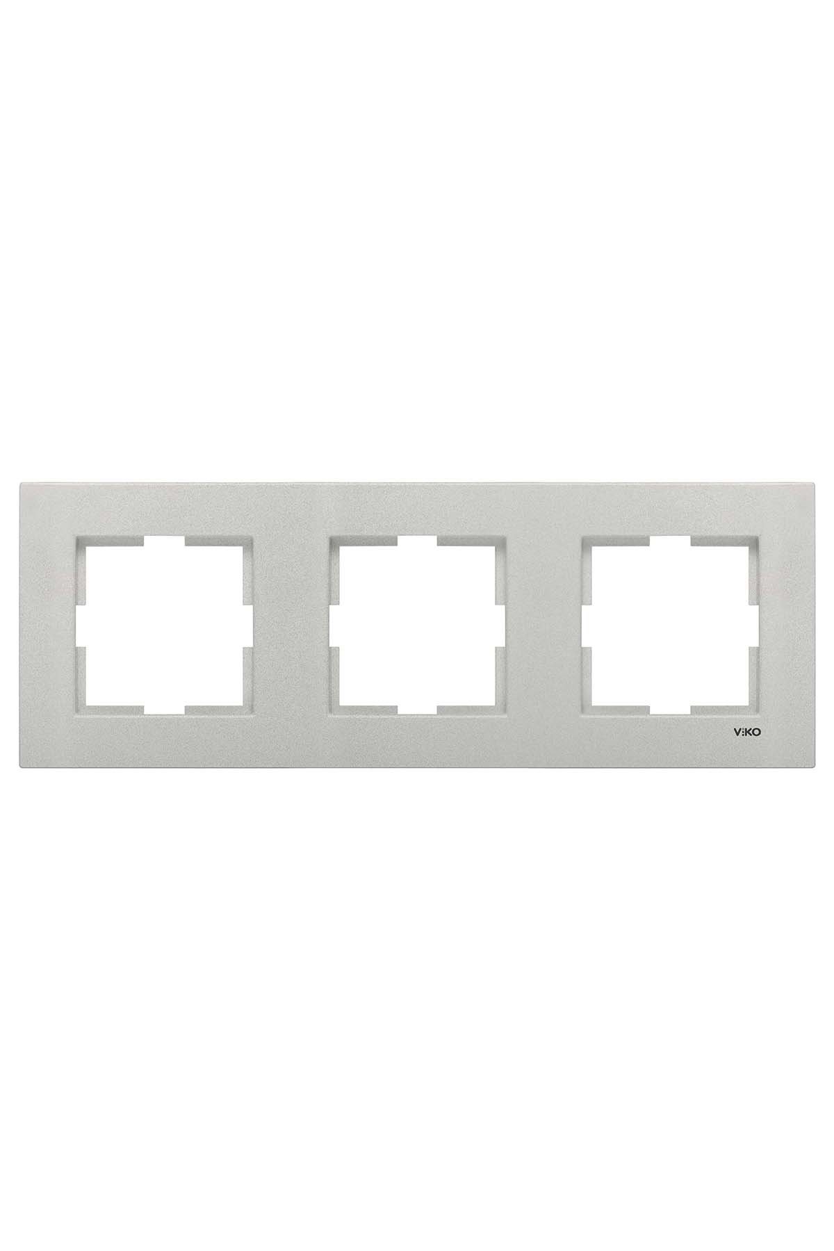 VİKO NOVELLA GÜMÜŞ 3 LÜ ÇERÇEVE