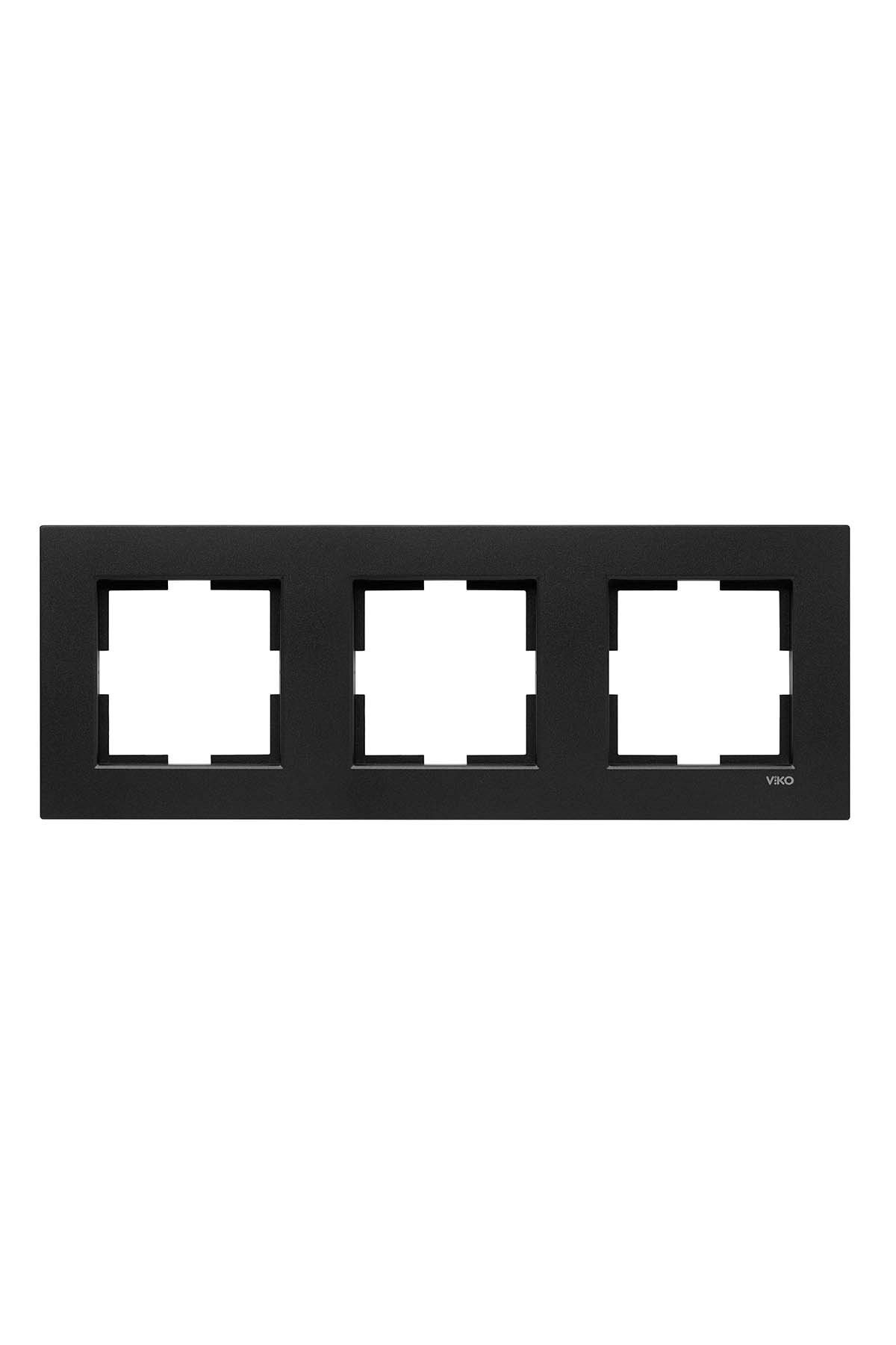 VİKO NOVELLA SİYAH 3 LÜ ÇERÇEVE