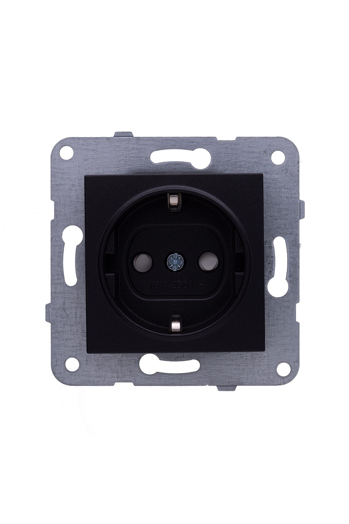 VİKO NOVELLA SİYAH TOPRAKLI PRİZ KAPAK + MEKANİZMA