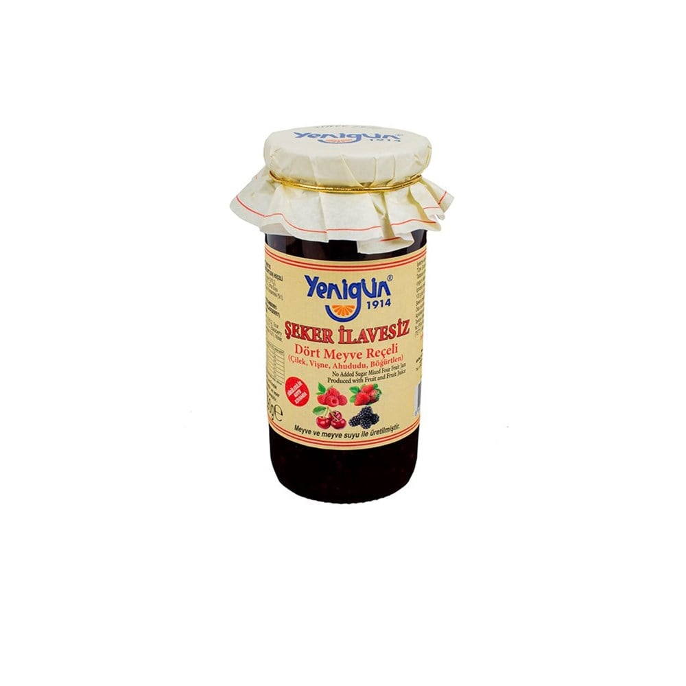 ORGANİK DÖRT MEYVE REÇELİ 290 GR ŞEKER İLAVESİZReçel ve Marmelat