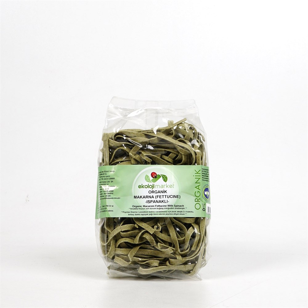 ORGANİK ISPANAKLI FETTUCİNE 250 GRMakarna Erişte