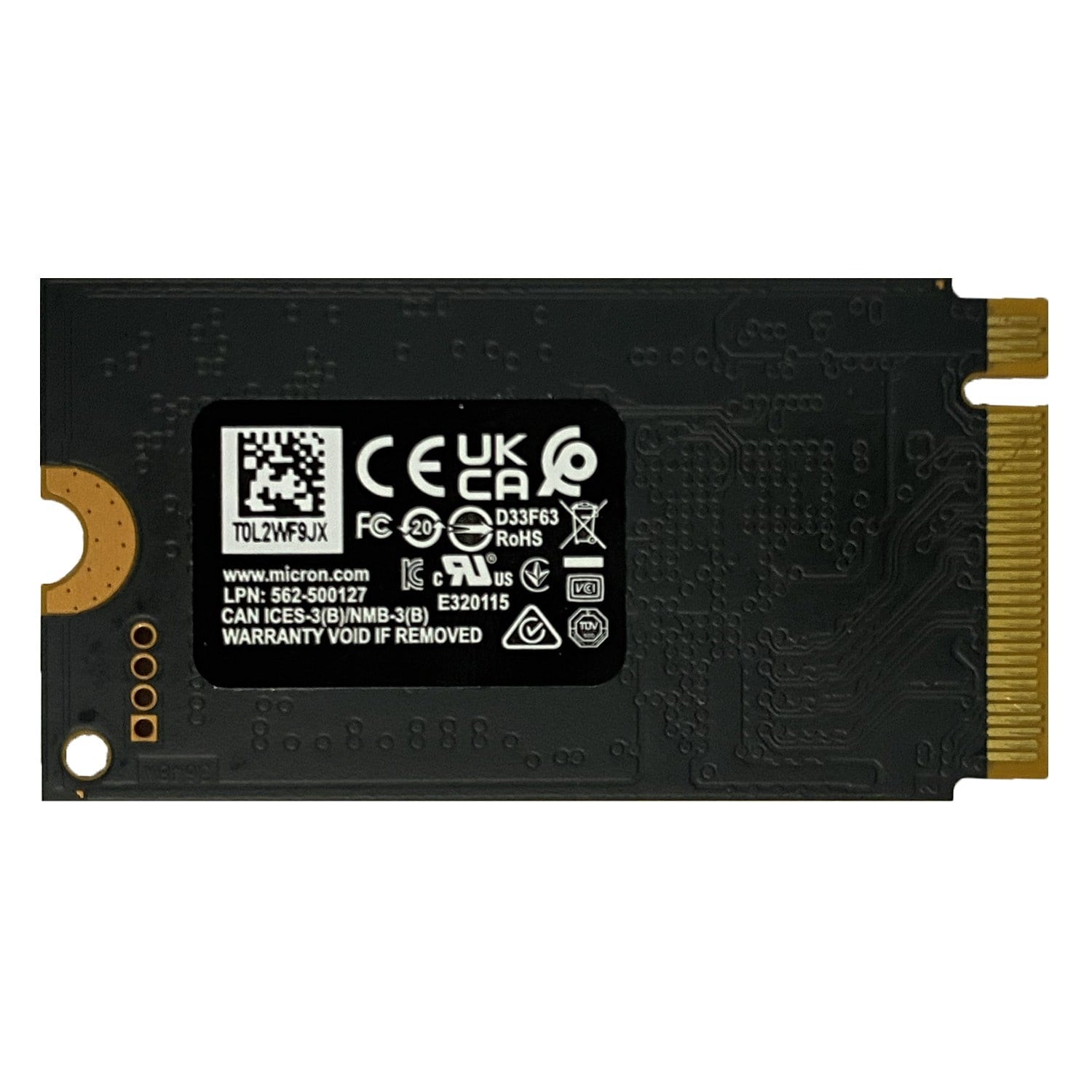  SSD Disk Micron MİCRON 2500 Distribütör  Micron 2500 MTFDKCD512QGN 512GB 4200/2000MB/S GEN4X4 M.2 22X42 SSD (KUTUSUZ)