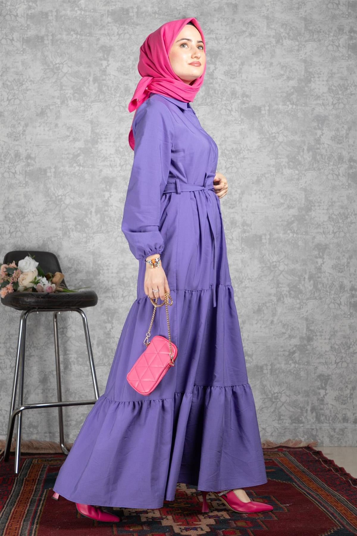 Afra Elbise - Mor