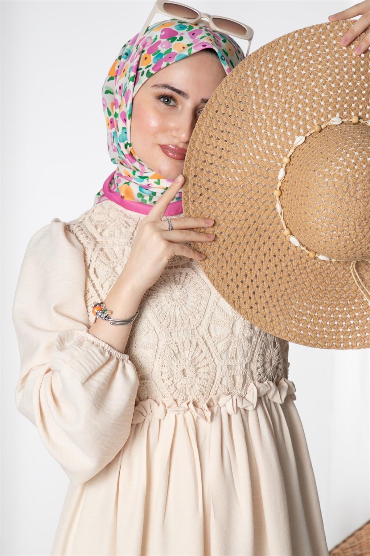Firuze Elbise - Bej