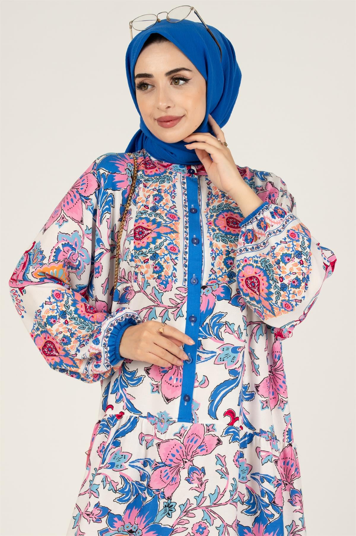 Zara Desen Viscon Elbise-Pembe
