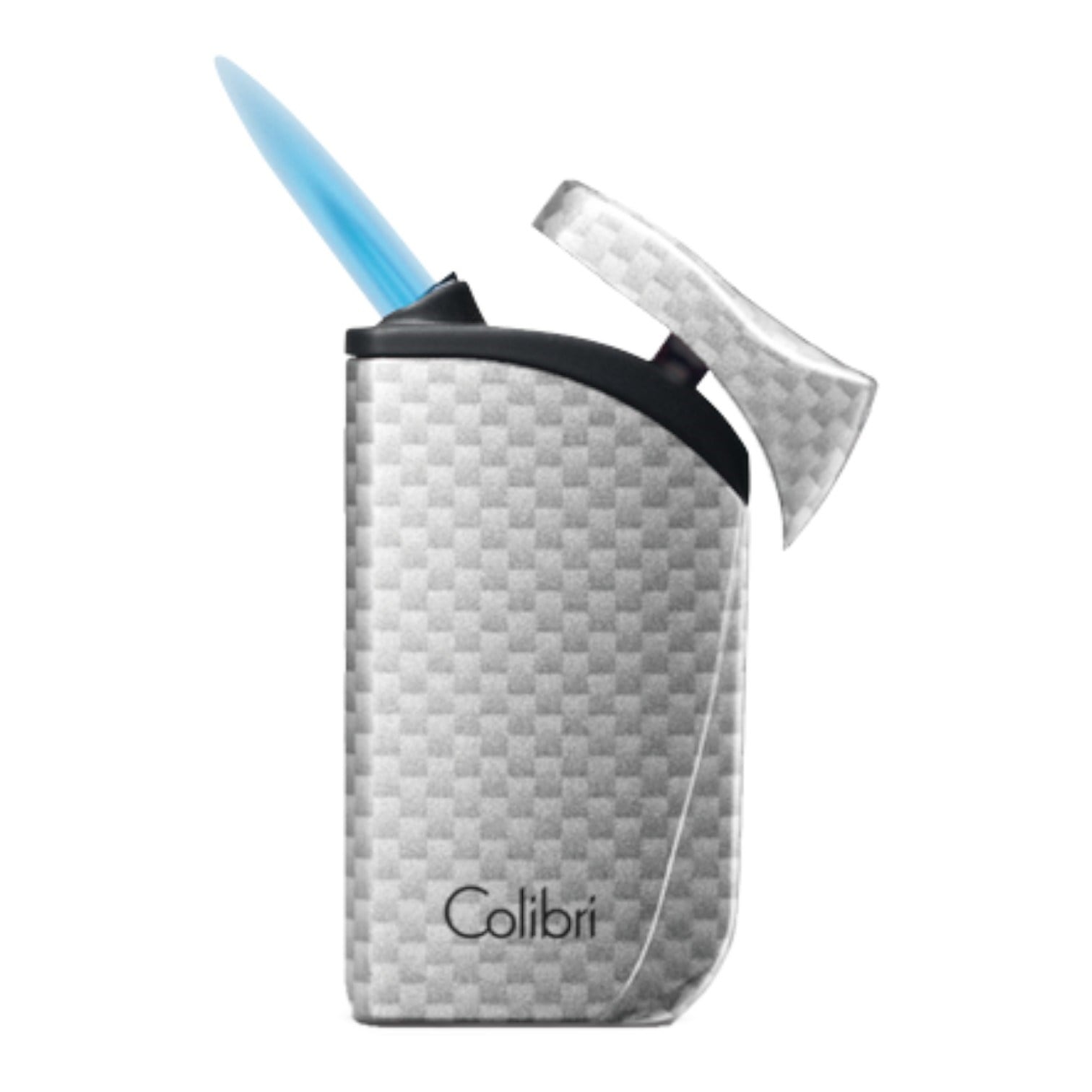Colibri Falcon Carbon Fiber Silver Üç Torch Puro Çakmağı
