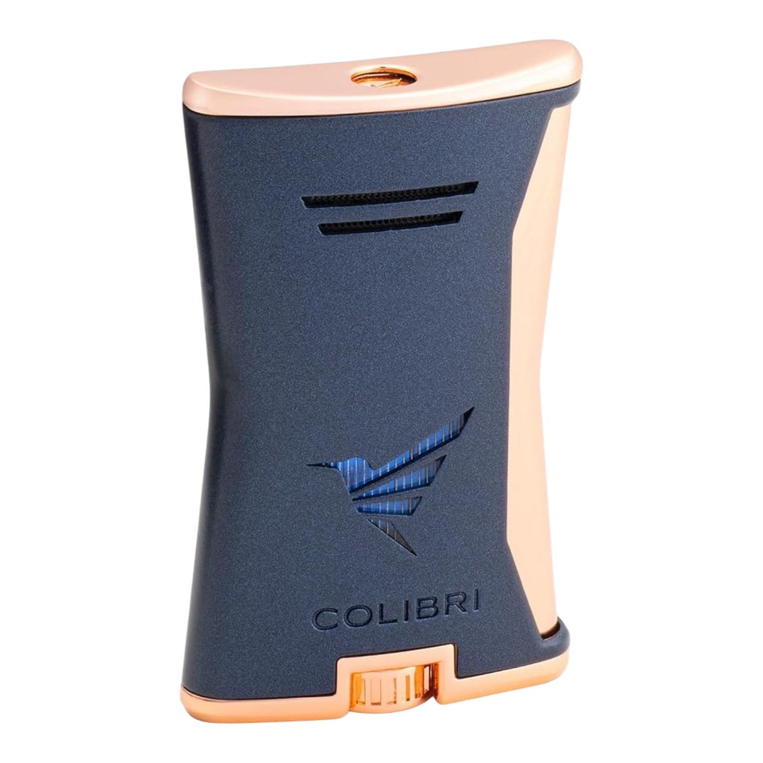 Colibri Slim Lacivert/Rose Gold Tek Alevli Puro Çakmağı