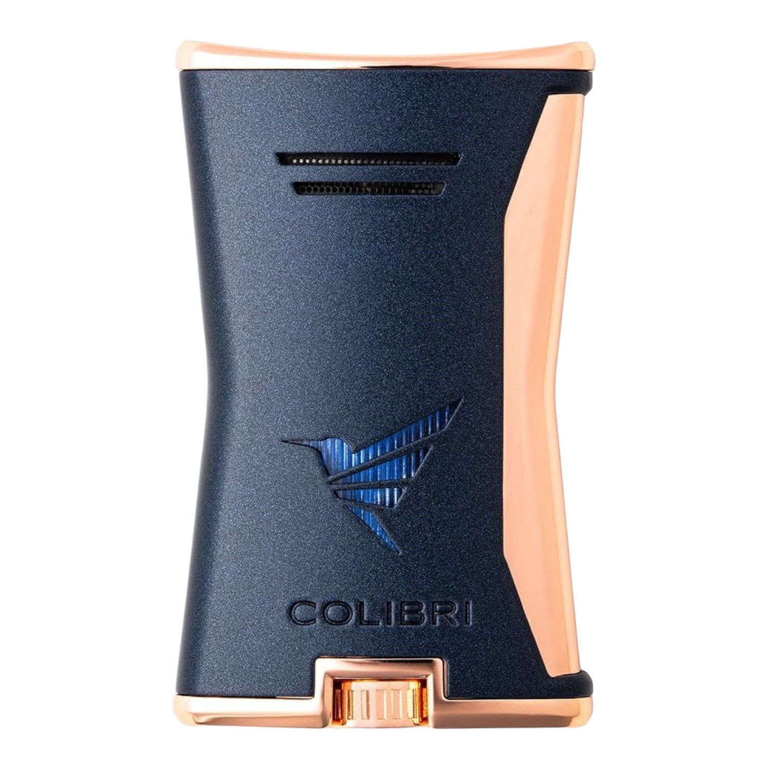 Colibri Slim Lacivert/Rose Gold Tek Alevli Puro Çakmağı