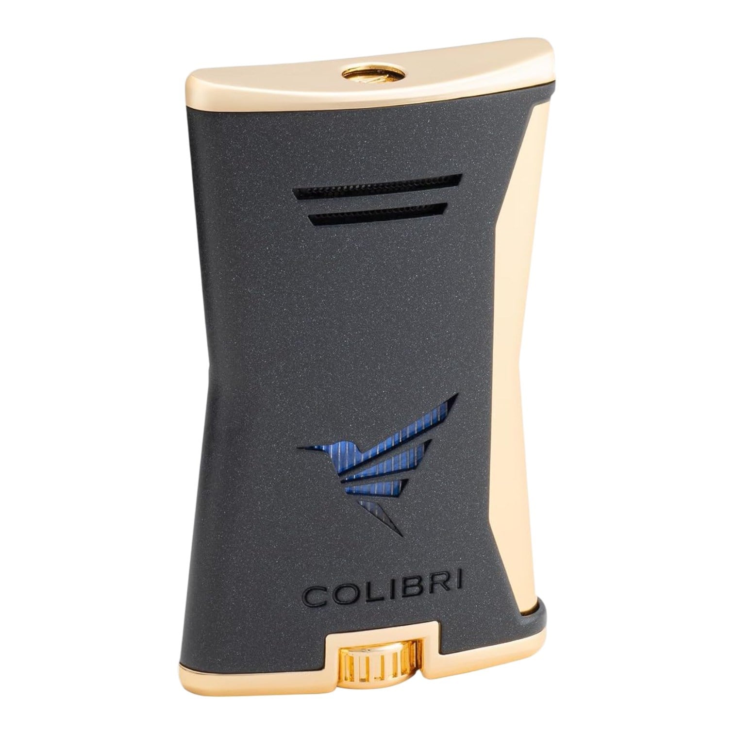 Colibri Slim Siyah/Gold Tek Alevli Puro Çakmağı