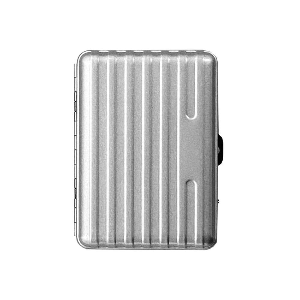 Cool Bavul Desen Metal Kısa Sgara Tabakası 12li Satin Krom