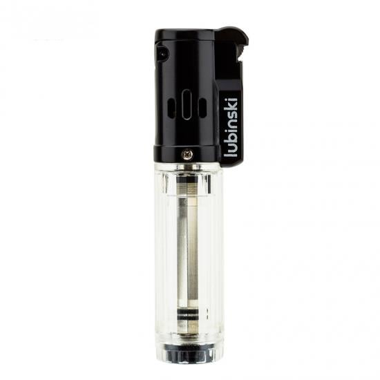Lubinski Cigar Basic Slim Tek Torch Puro Çakmağı Beyaz