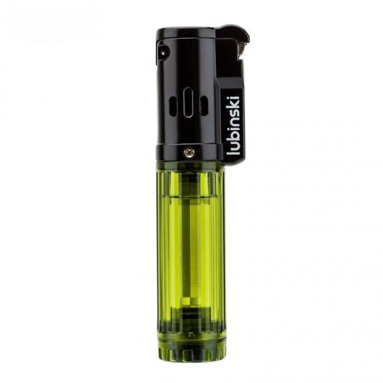 Lubinski Cigar Basic Slim Tek Torch Puro Çakmağı Yeşil