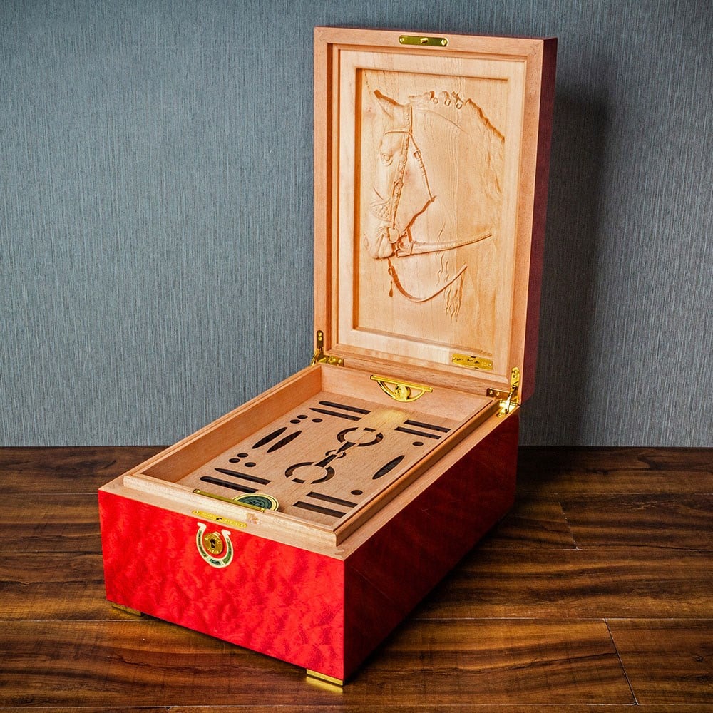 Lubinski Limited Edt.Year Of Horse Puro Kutusu Humidor 120's Kahve