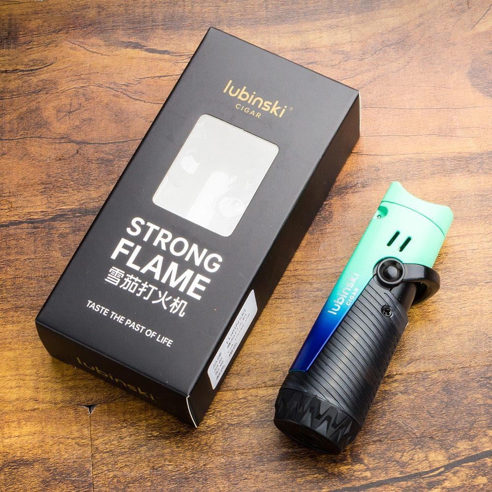 Lubinski Lion Çift Torch Puro Çakmağı Blue Ice