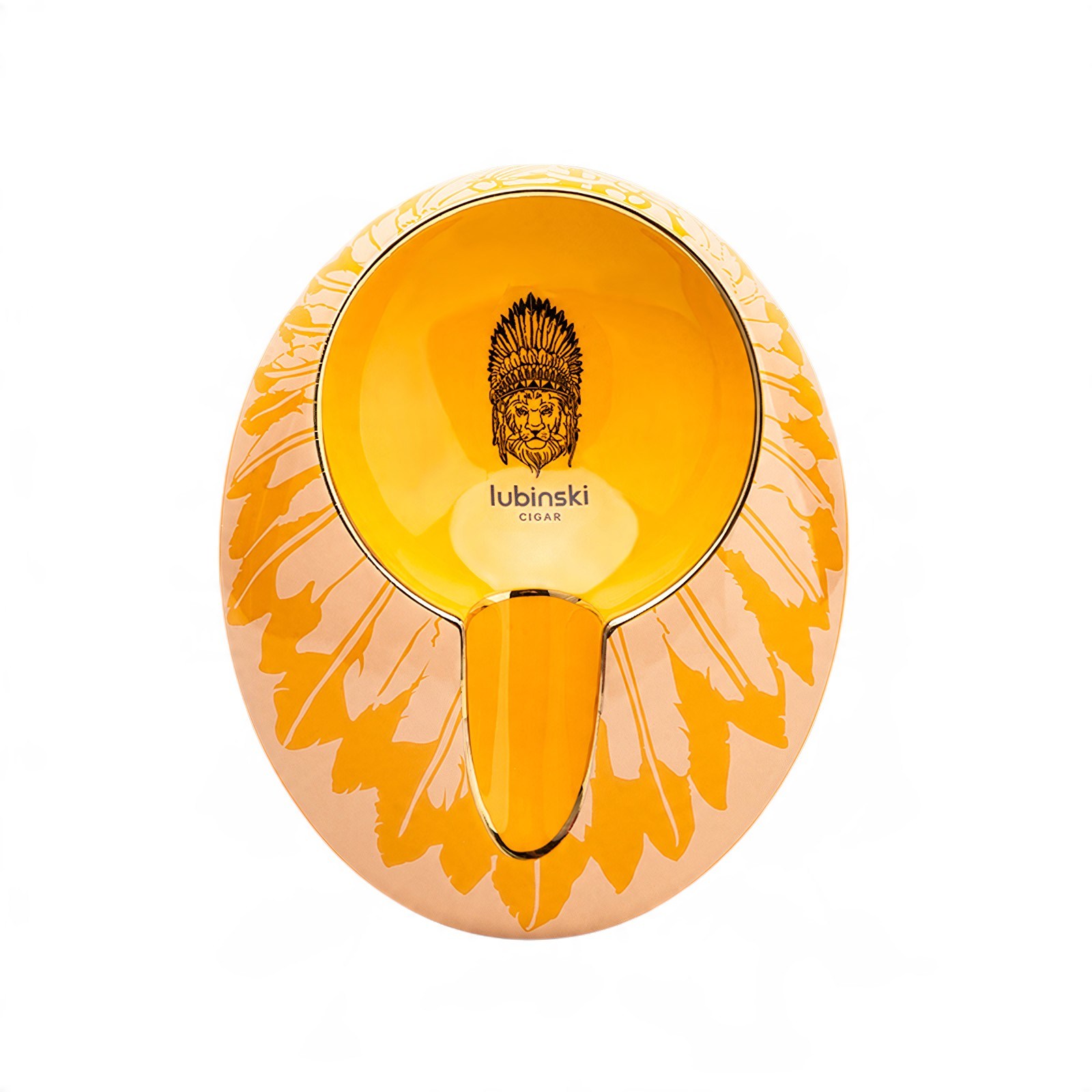 Lubinski New Design Oval Tekli Seramik Puro Küllüğü Sarı