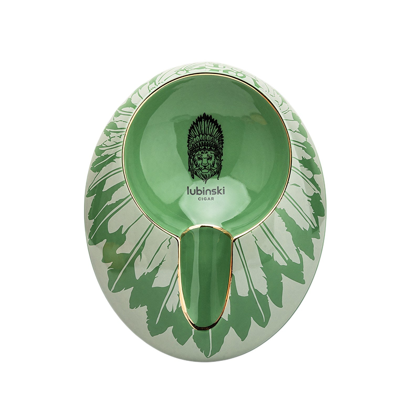 Lubinski New Design Oval Tekli Seramik Puro Küllüğü Yeşil