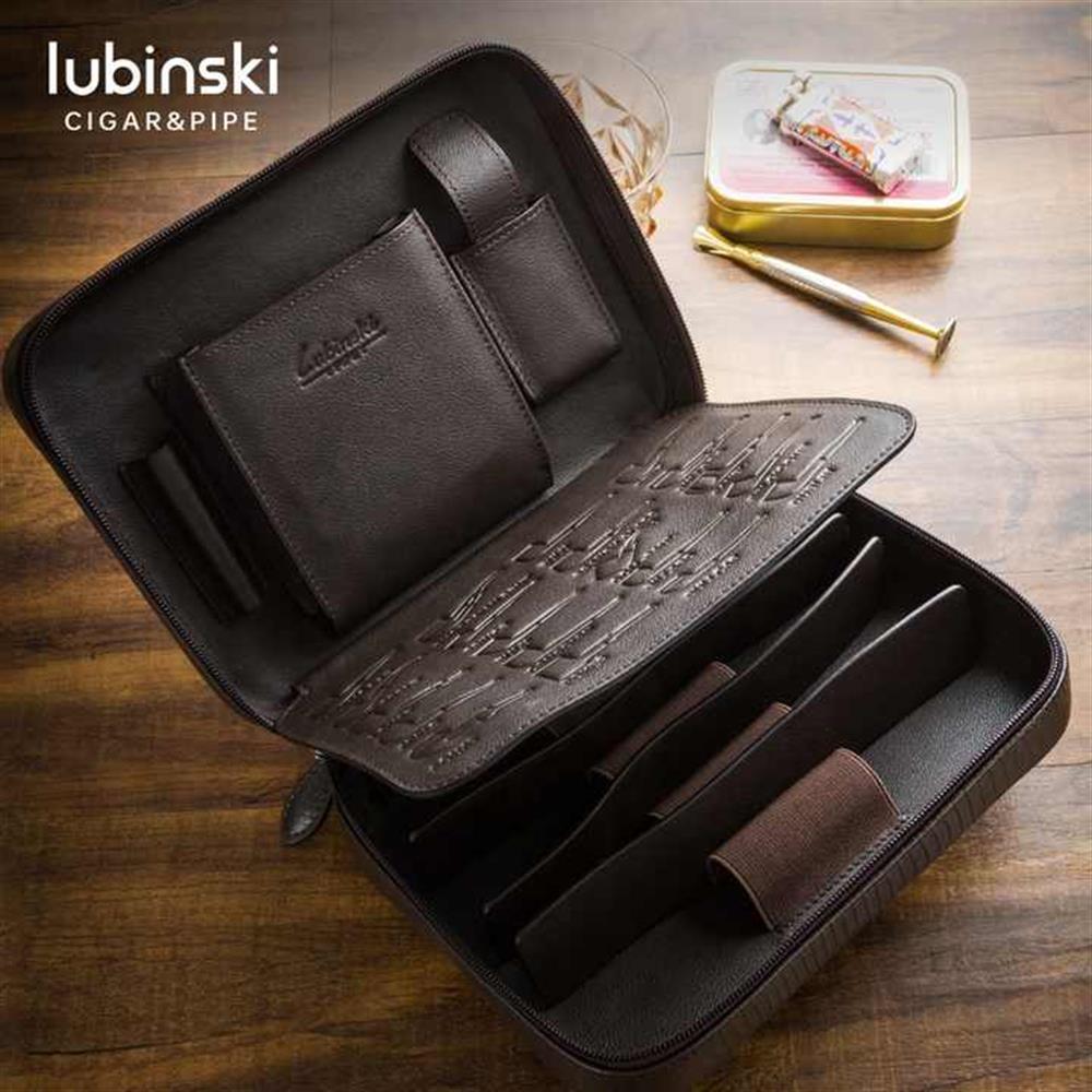 Lubinski Special Ed.t Deri Siyah Pipo Çantası