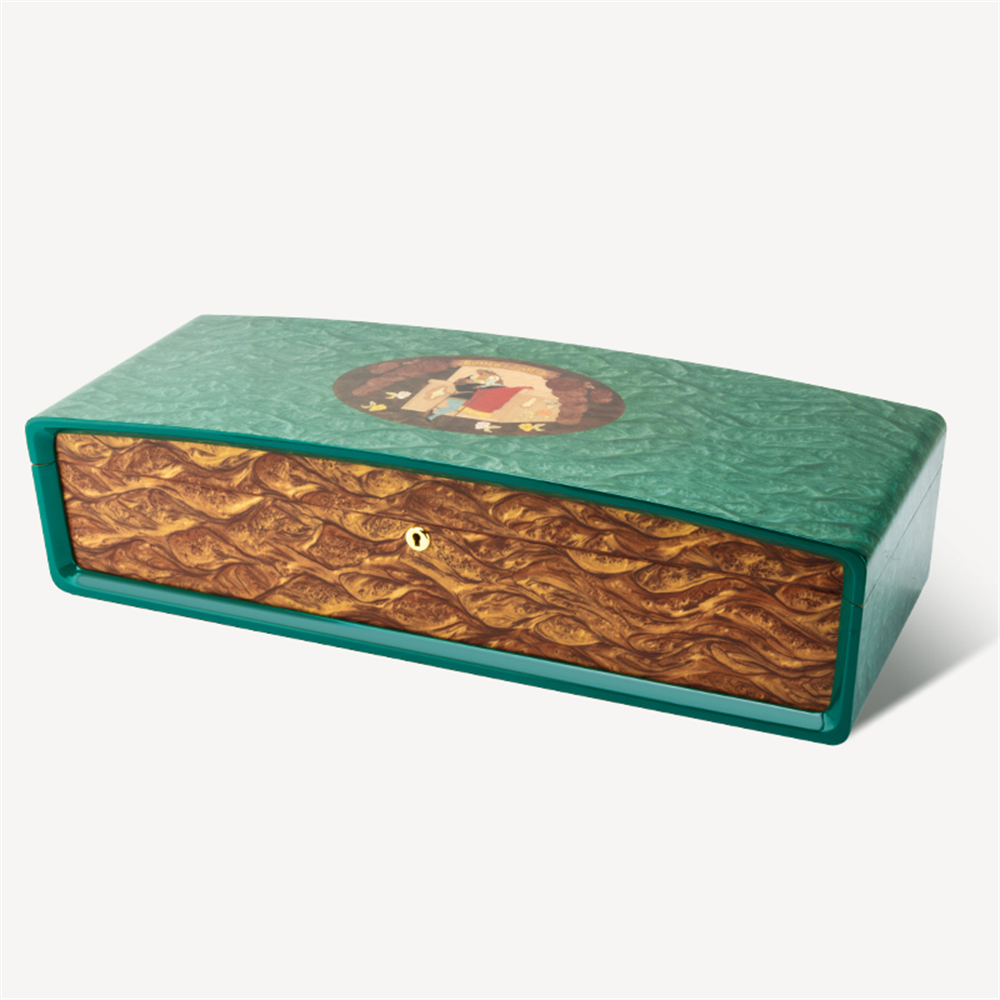 Lubinski Special Edt. Cigar-Cuba Puro Kutusu Humidor Yeşil 300s