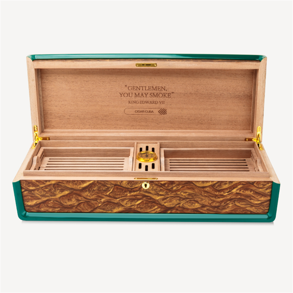 Lubinski Special Edt. Cigar-Cuba Puro Kutusu Humidor Yeşil 300s
