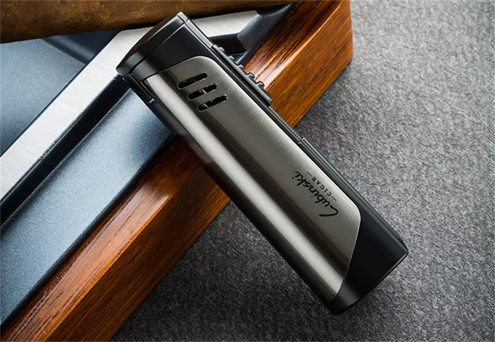 Lubinski Tek Torch Delicili Puro Çakmağı Gunmetal-Siyah