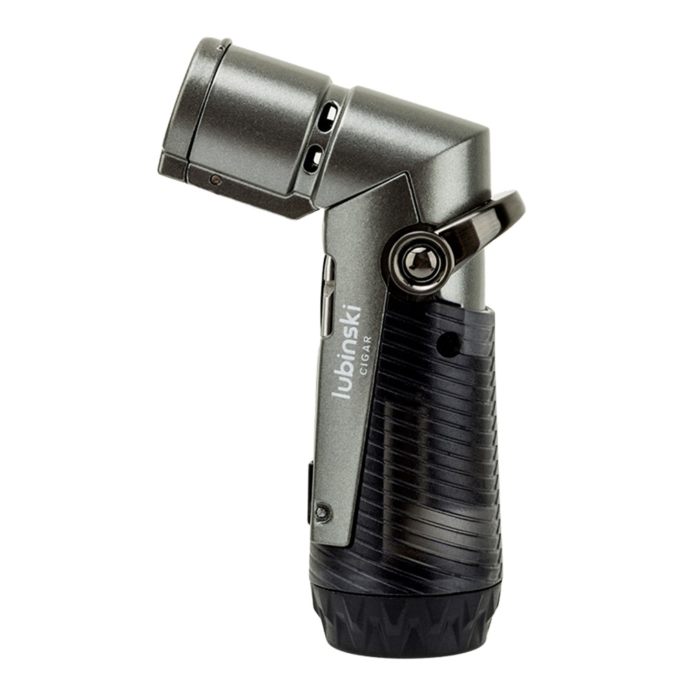 Lubinski Tek Torch İğneli Ve Delicili Puro Çakmağı Gri