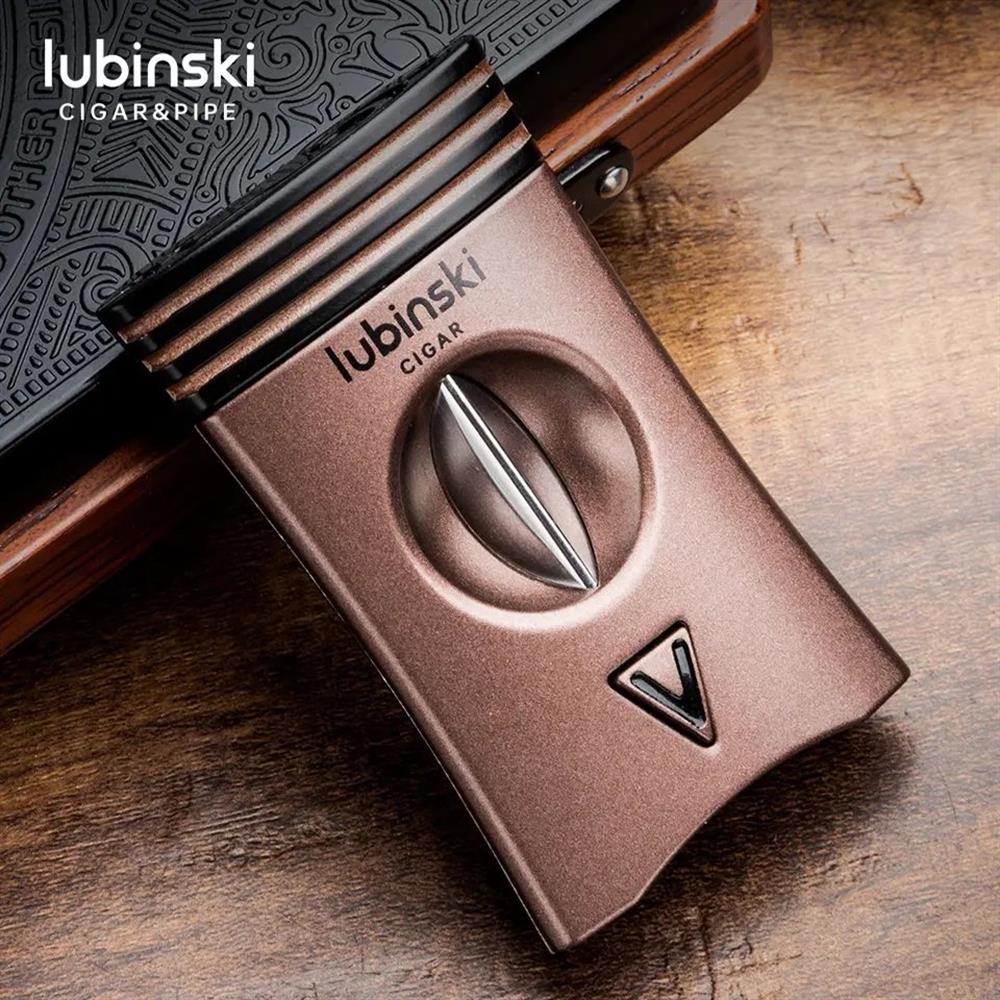 Lubinski Yeni Seri Çakmak Ve Kesici Puro Seti Bronz