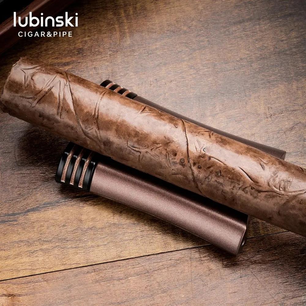 Lubinski Yeni Seri Çakmak Ve Kesici Puro Seti Bronz